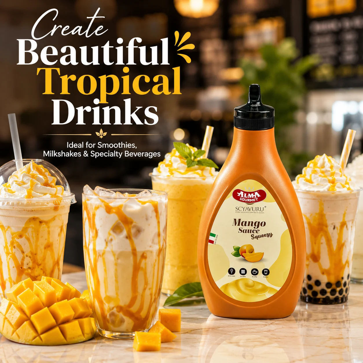 Alma Gourmet Mango Topping Sauce 500g - Image 4
