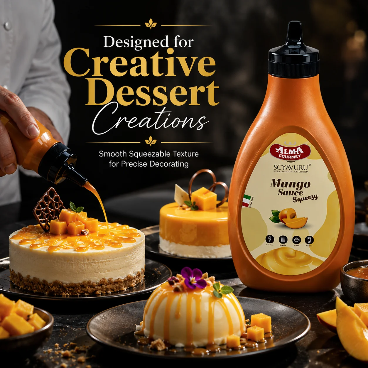 Alma Gourmet Mango Topping Sauce 500g - Image 6