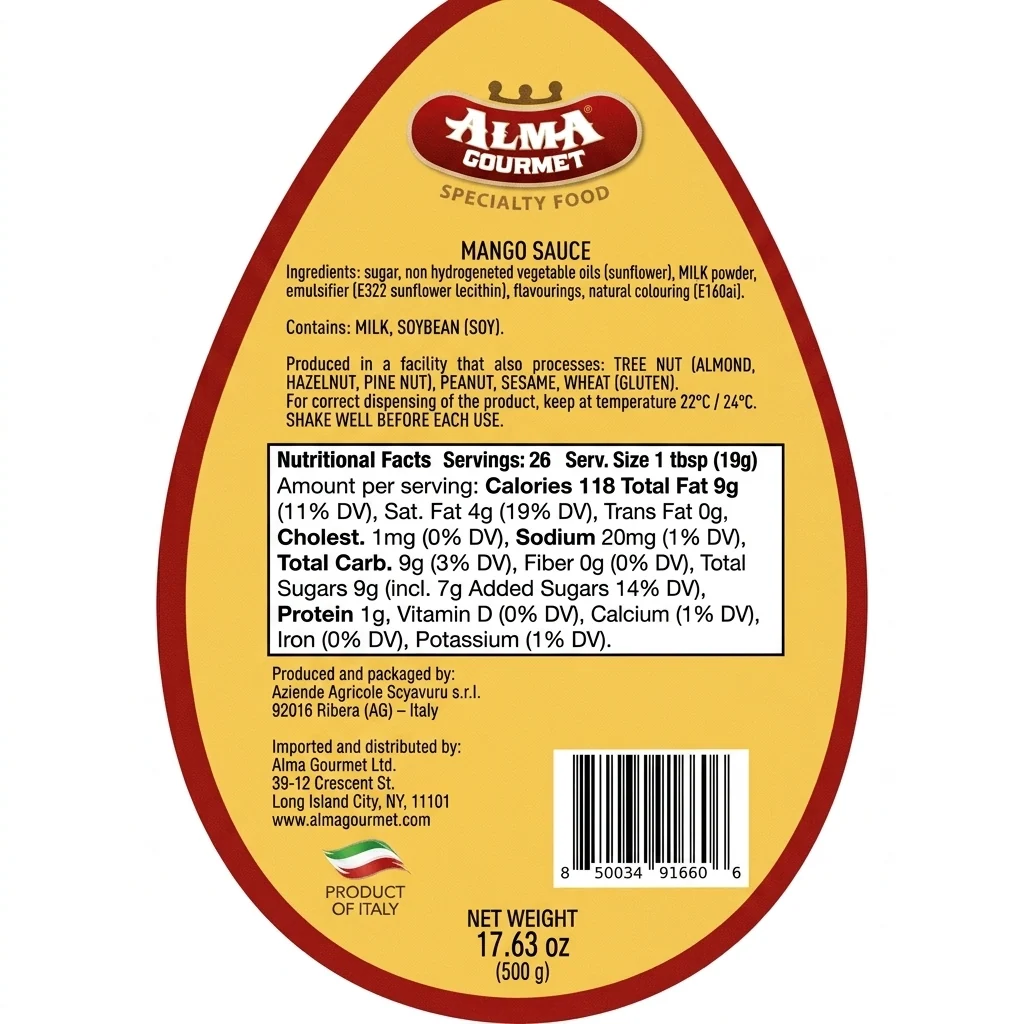 Alma Gourmet Mango Topping Sauce 500g - Image 8