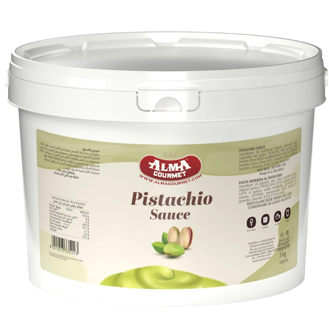 Alma Gourmet Sicilian Pistachio Topping Sauce 3kg Tub