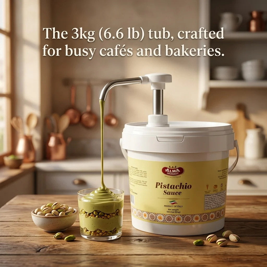 Alma Gourmet Sicilian Pistachio Topping Sauce 3kg Tub - Image 4
