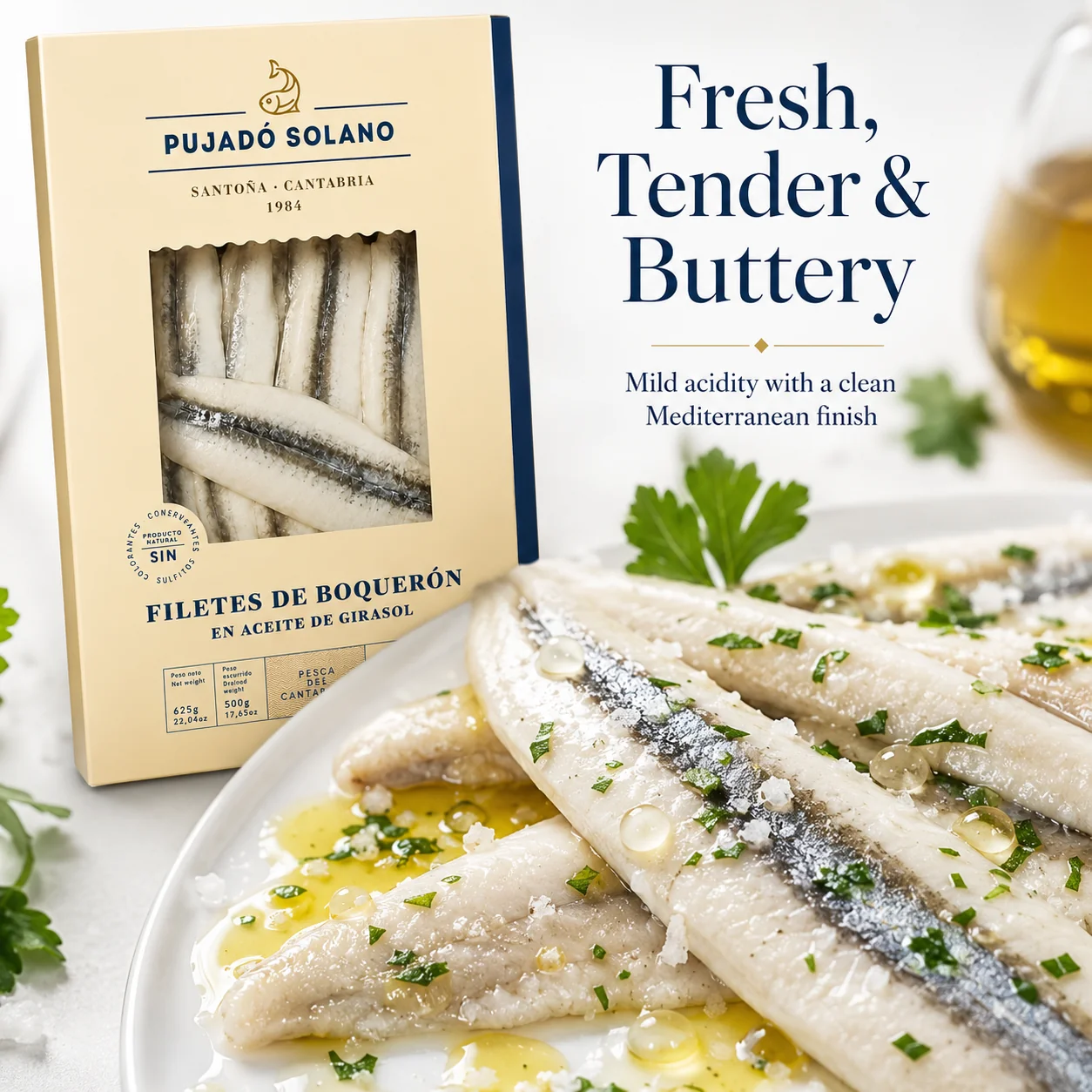 Boquerones White Anchovies Fillet of Cantabria-Spain - Pujado Solano - Image 5