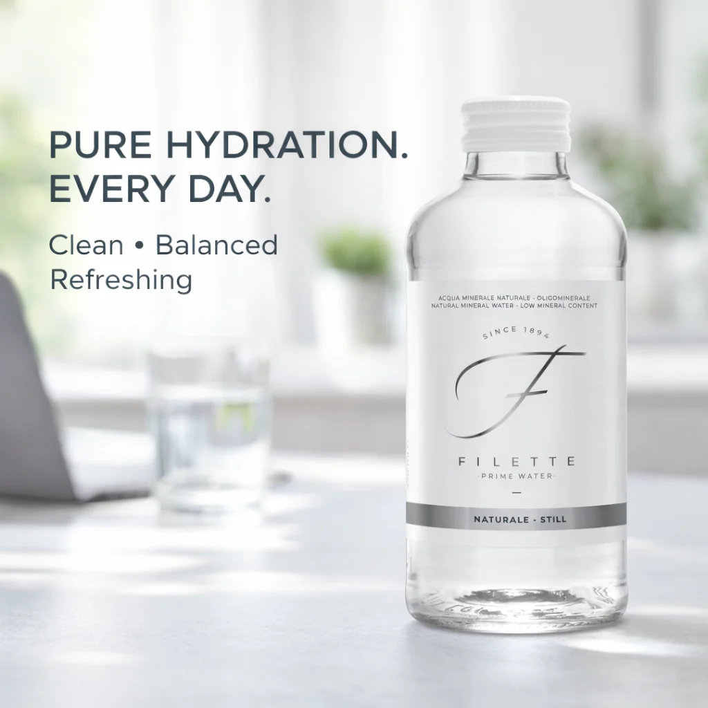 Filette Prime Water in Glass Bottle 16 Fl Oz - Natural - Case of 12 - Image 3