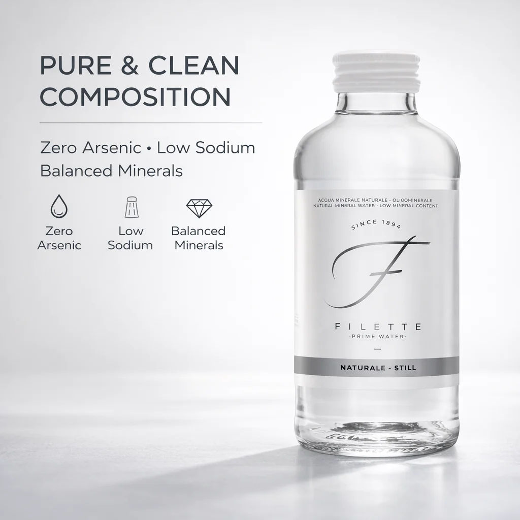 Filette Prime Water in Glass Bottle 16 Fl Oz - Natural - Case of 12 - Image 4