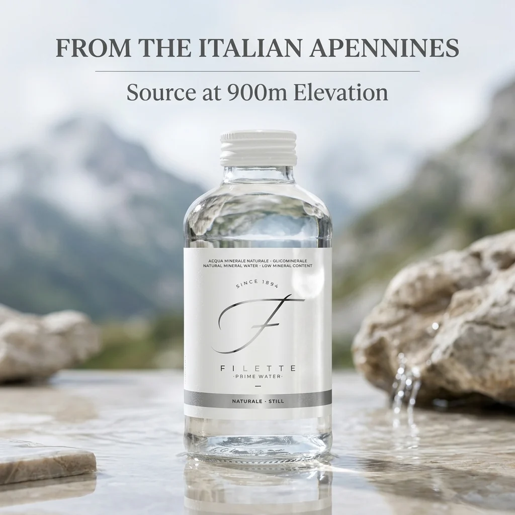 Filette Prime Water in Glass Bottle 16 Fl Oz - Natural - Case of 12 - Image 6