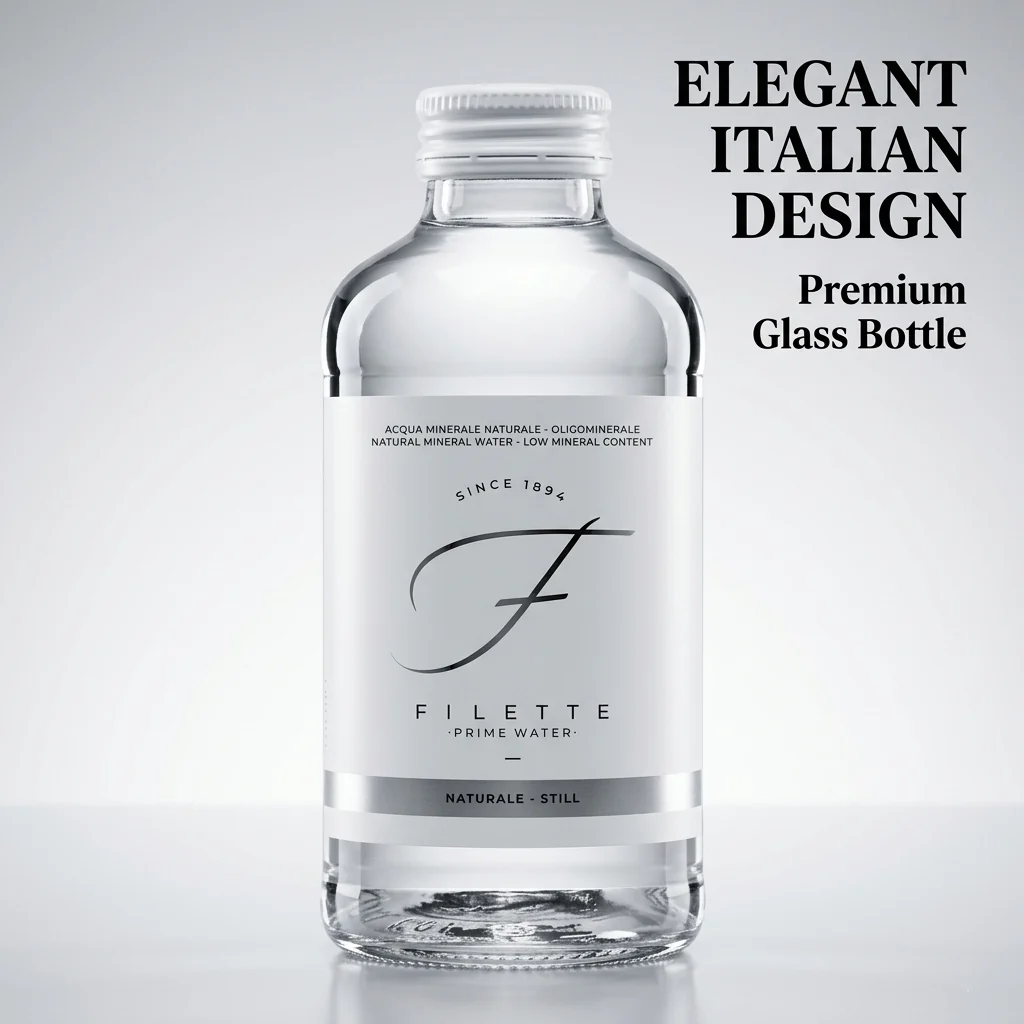 Filette Prime Water in Glass Bottle 16 Fl Oz - Natural - Case of 12 - Image 7
