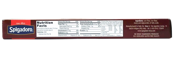 Gluten-Free Spaghetti Spigadoro 12oz - Image 3