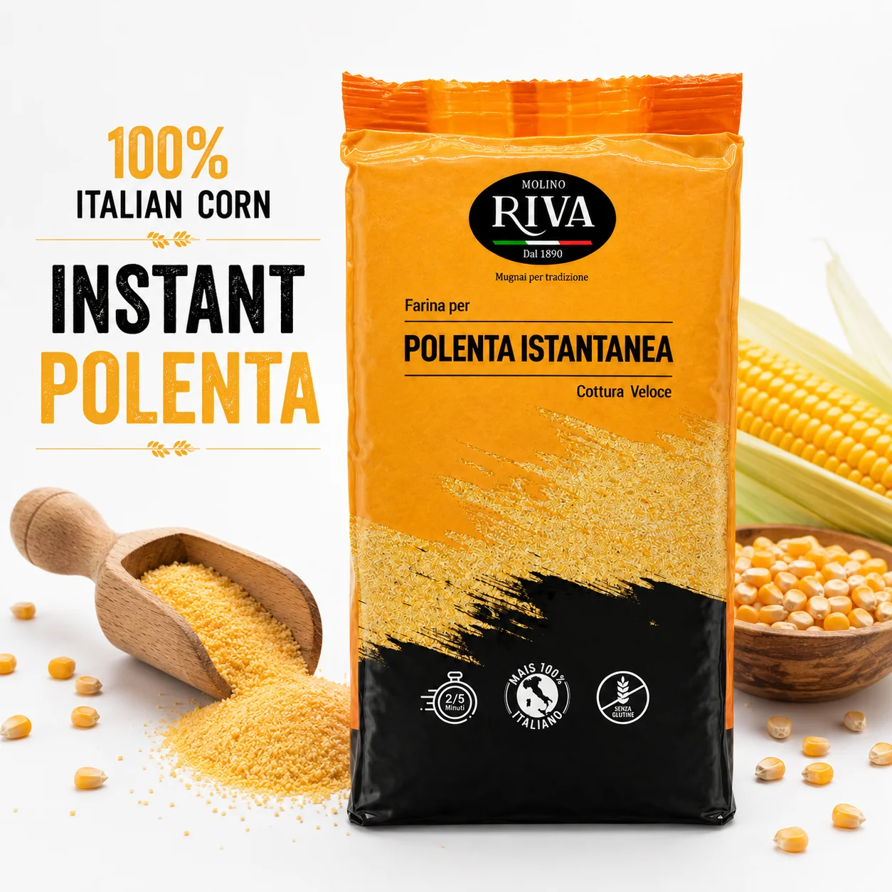 Instant Polenta Molino Riva - Image 3