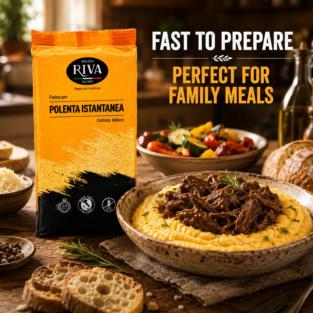 Instant Polenta Molino Riva - Image 4