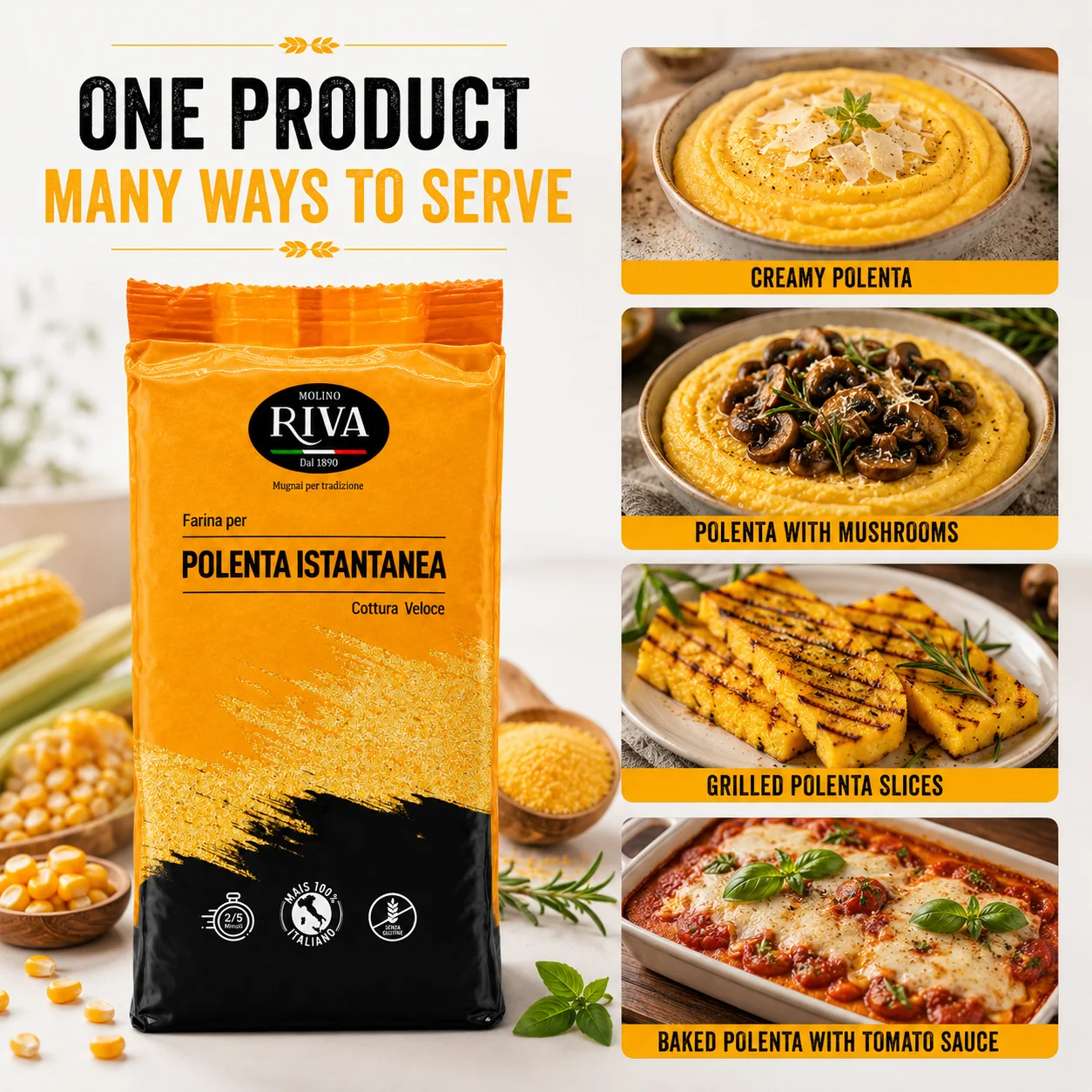 Instant Polenta Molino Riva - Image 5