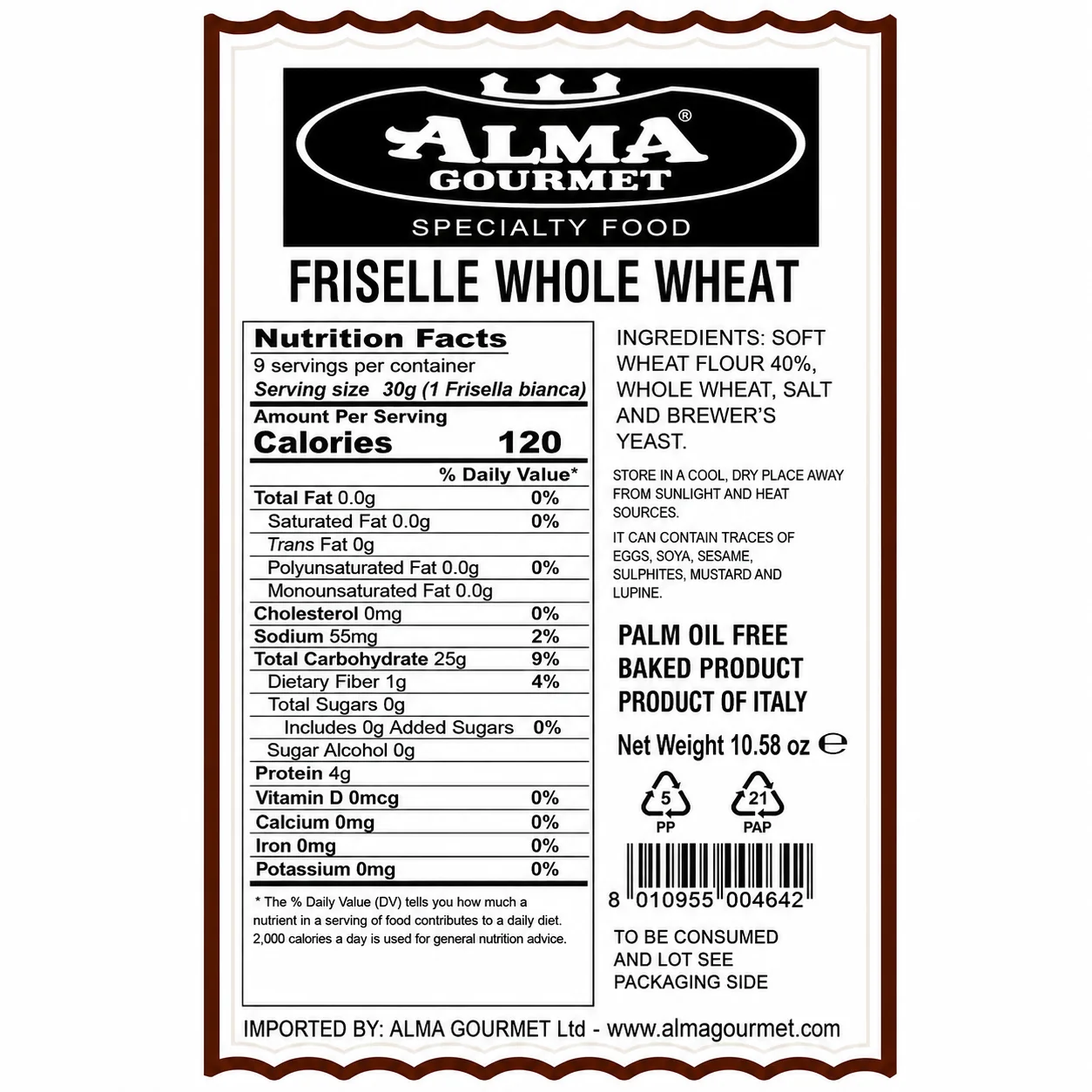 Italian Friselle Integrali Pugliesi (Whole Wheat) - Image 5