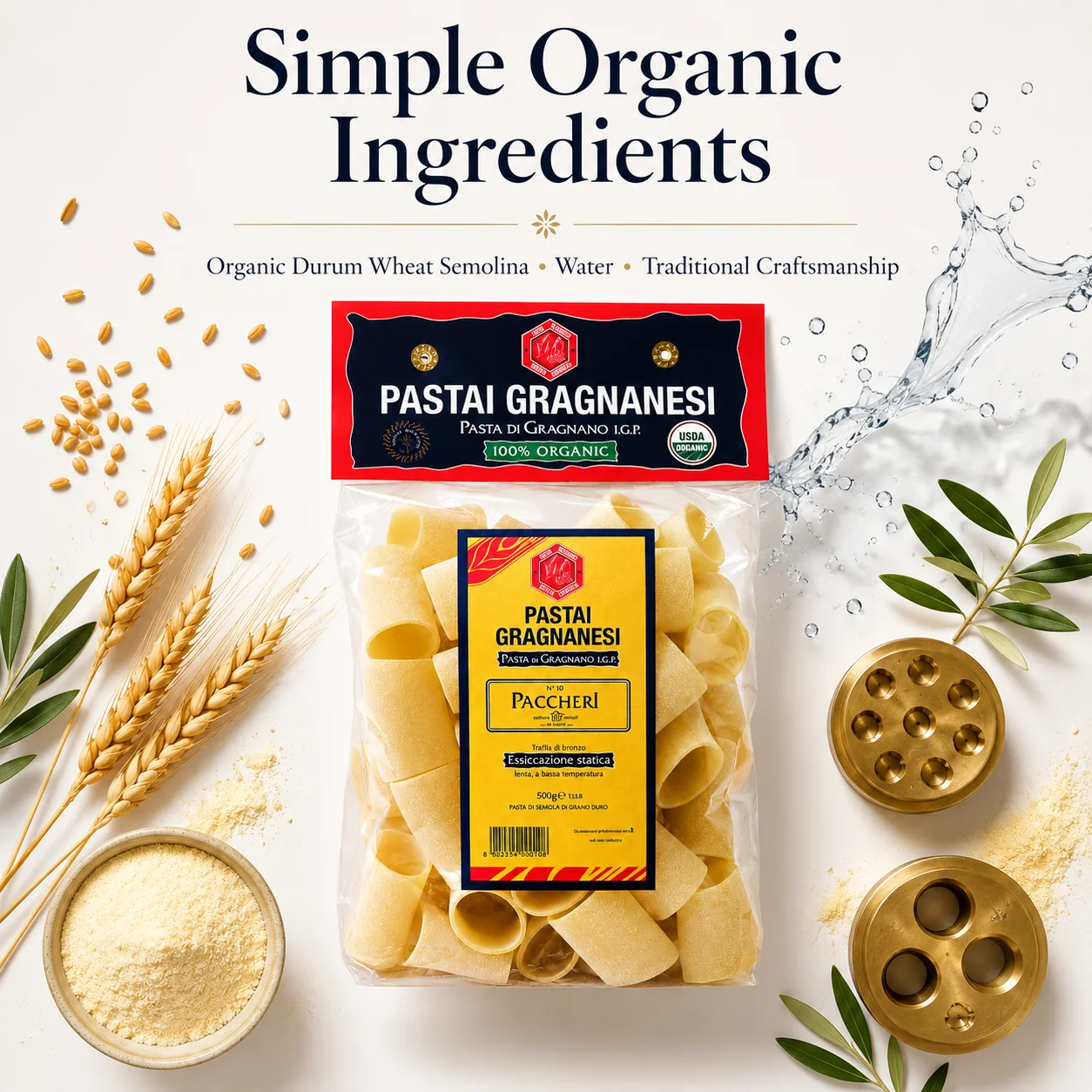 Paccheri Italian Pasta di Gragnano Organic IGP - Image 5