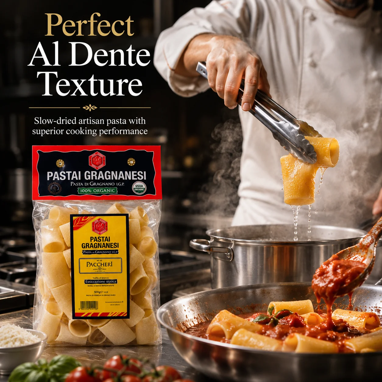 Paccheri Italian Pasta di Gragnano Organic IGP - Image 6