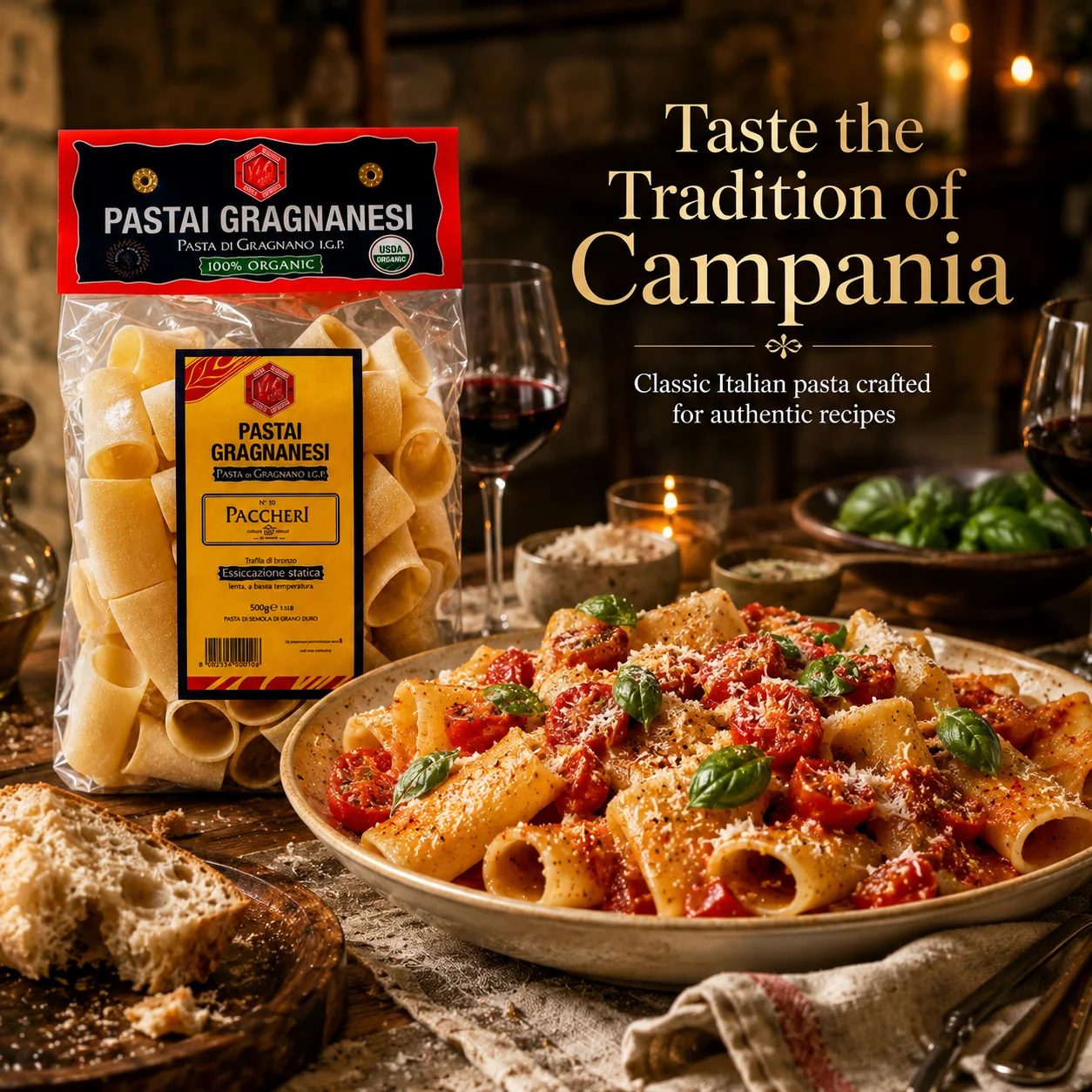 Paccheri Italian Pasta di Gragnano Organic IGP - Image 7