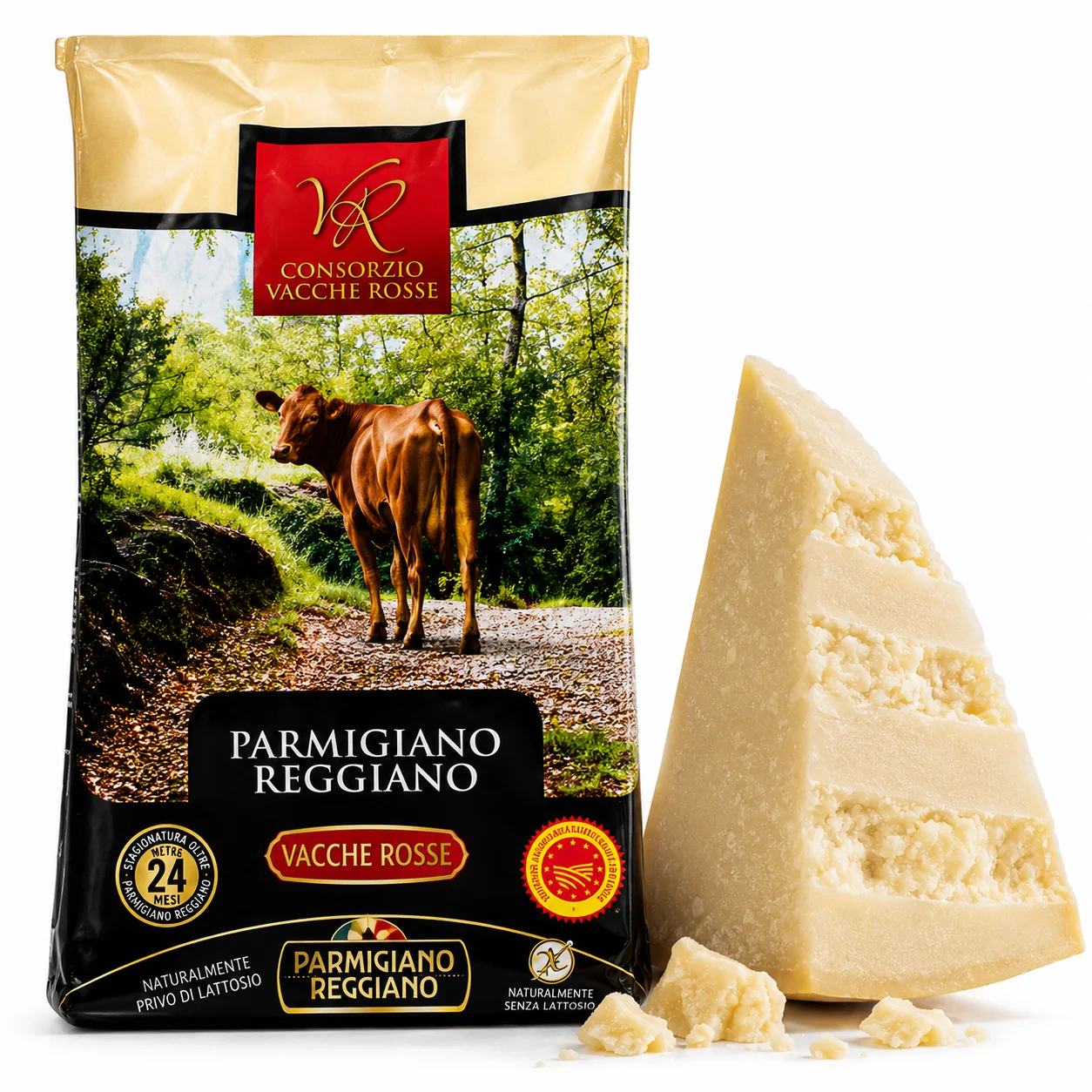 Parmigiano Reggiano di Vacche Rosse (Red Cows) 24 Months Cheese