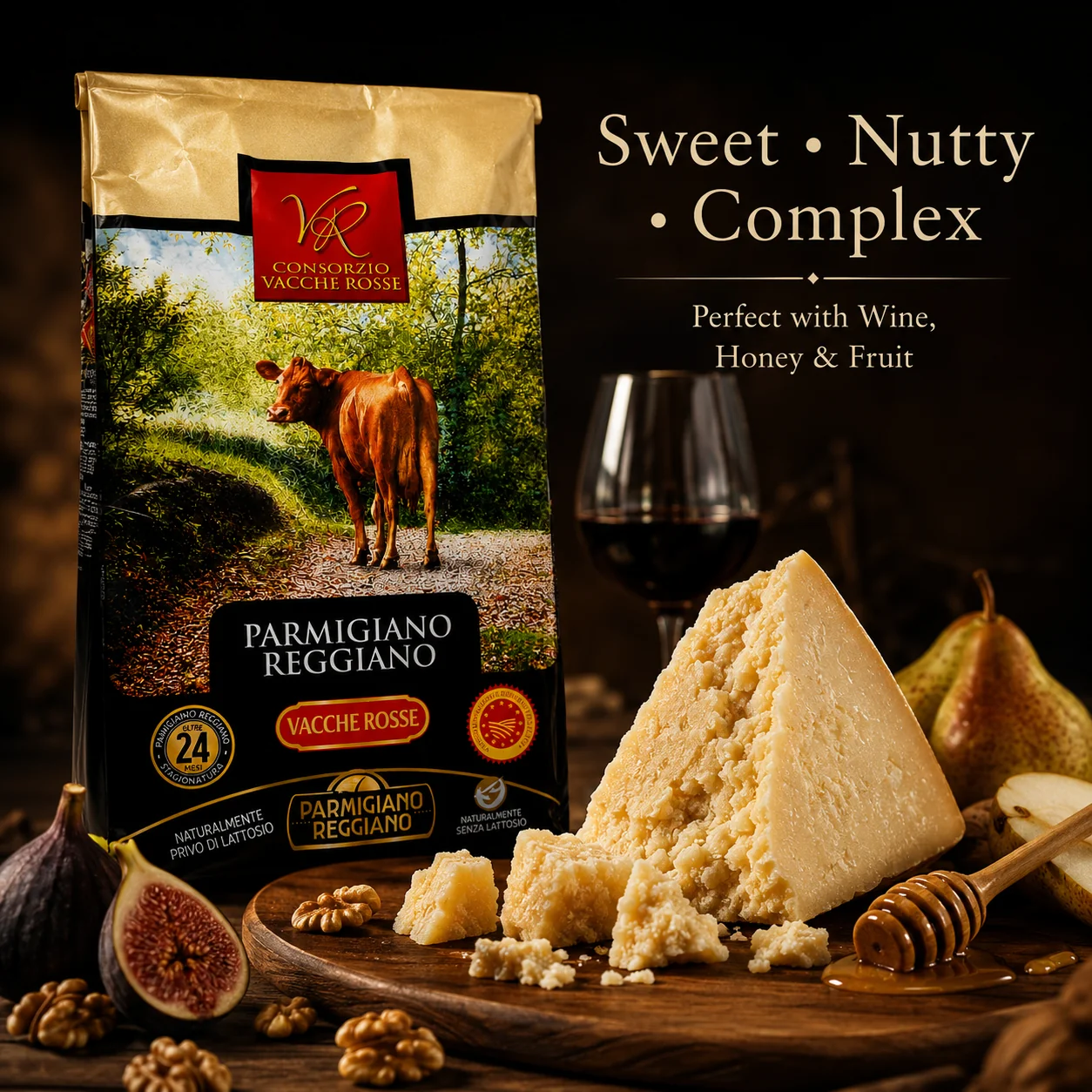 Parmigiano Reggiano di Vacche Rosse (Red Cows) 24 Months Cheese - Image 5