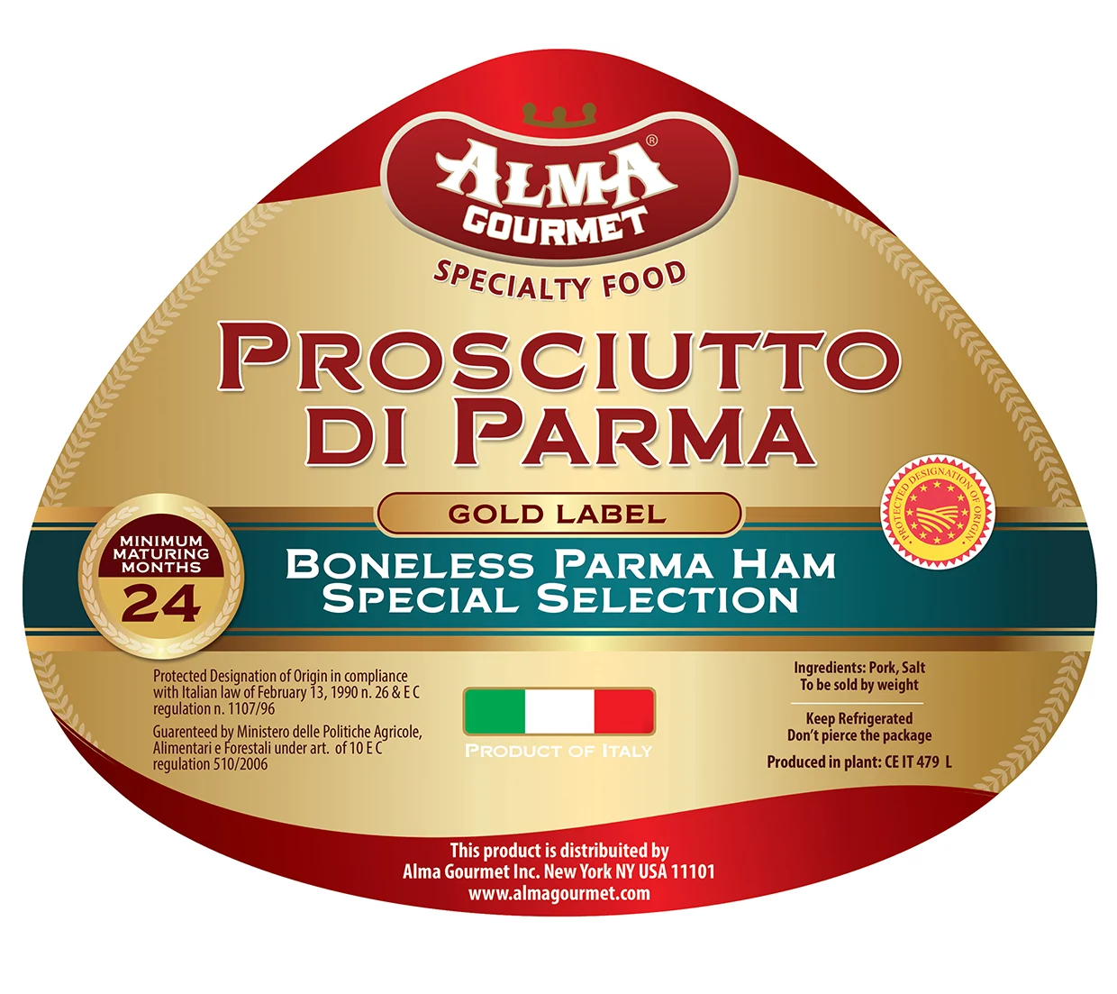Prosciutto di Parma 24 Months Gold Label Boneless DOP - Image 4