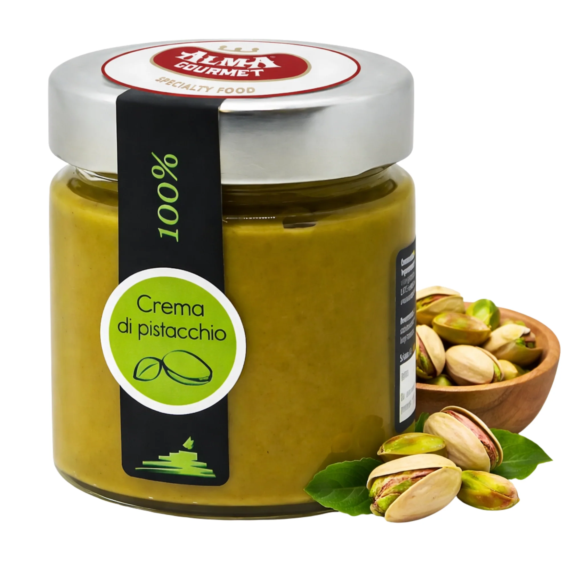 Sciara 100% Pistachio Cream - Pure Pistachio Paste Jar 190g