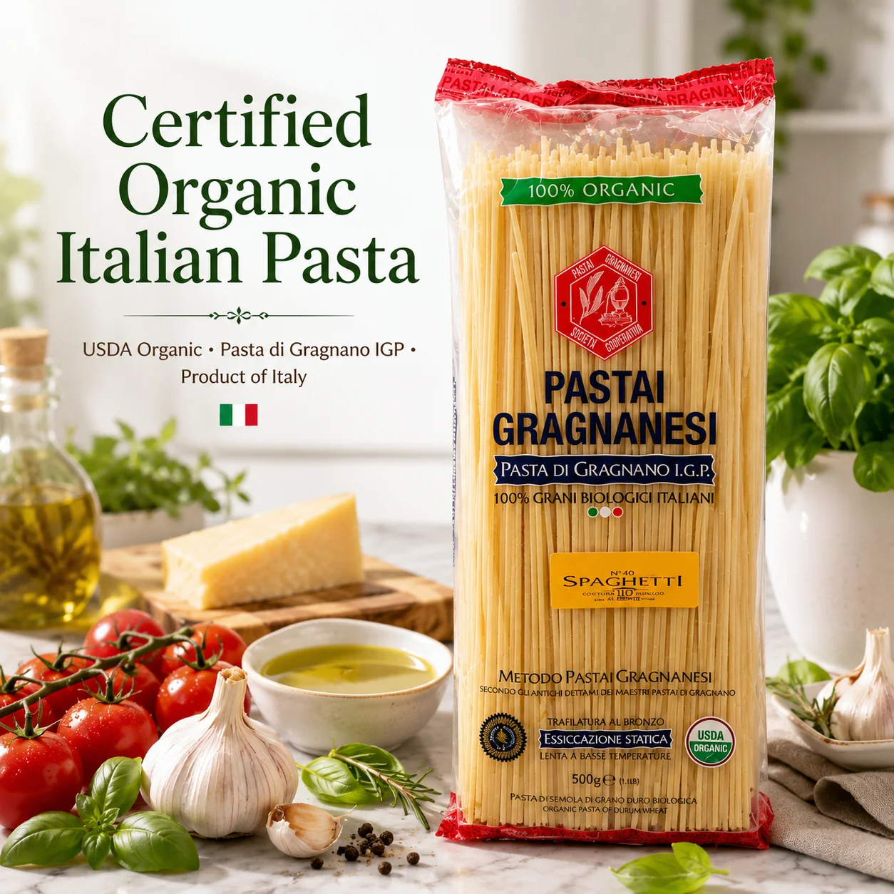 Spaghetti Pastai Gragnanesi - Pasta di Gragnano IGP - Organic Italian Pasta - Image 3