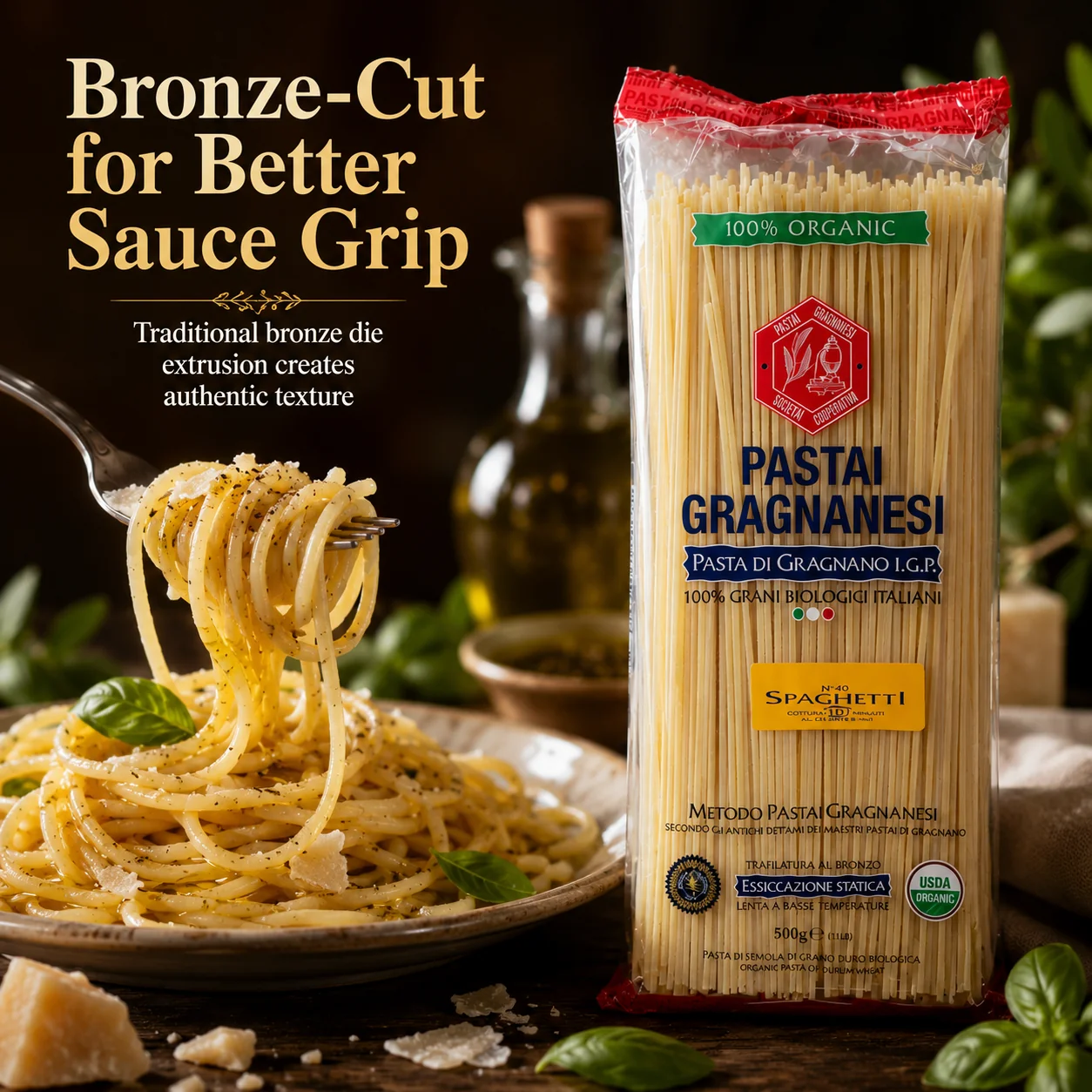 Spaghetti Pastai Gragnanesi - Pasta di Gragnano IGP - Organic Italian Pasta - Image 4