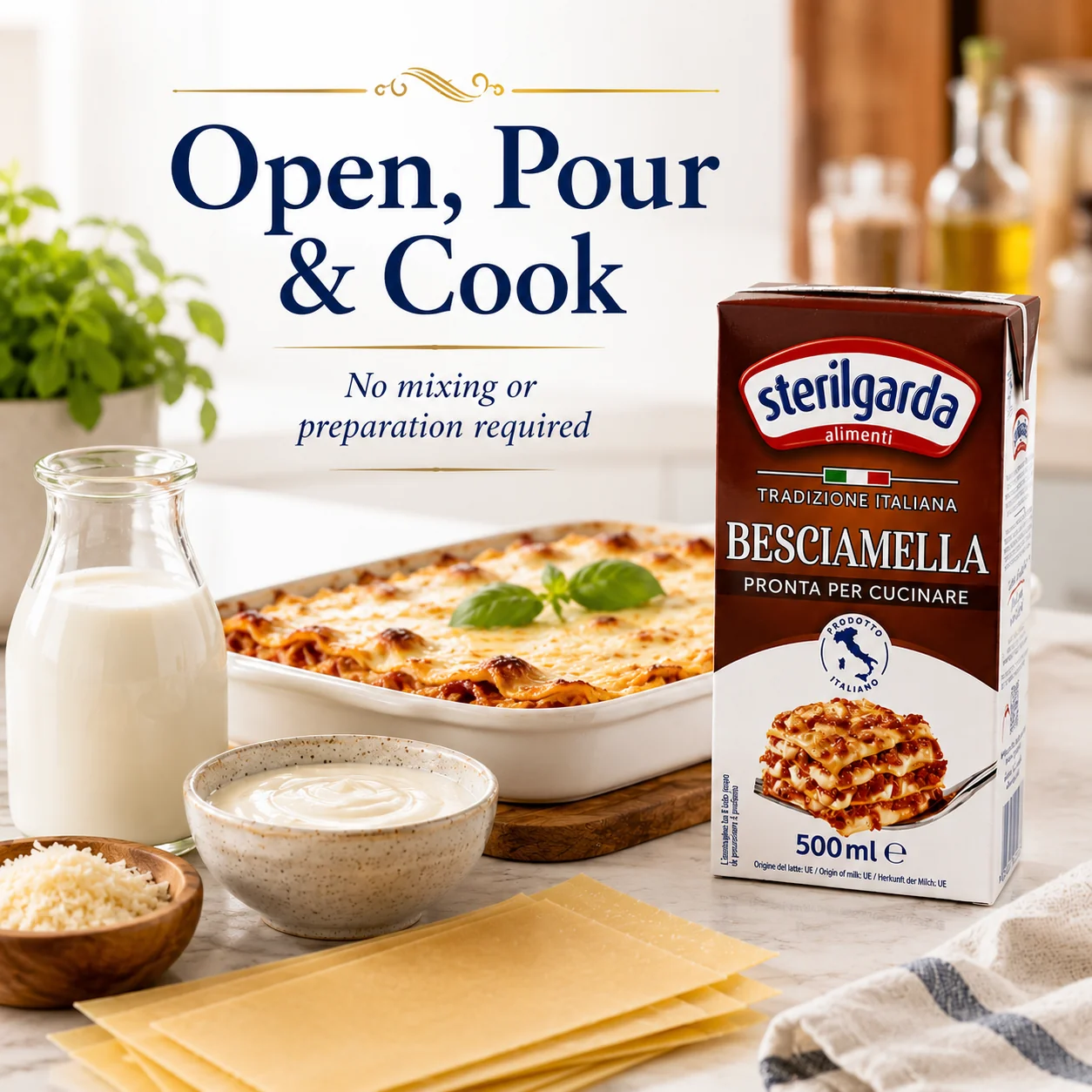 Sterilgarda Besciamella Sauce Ready to Use 500ml - Image 6