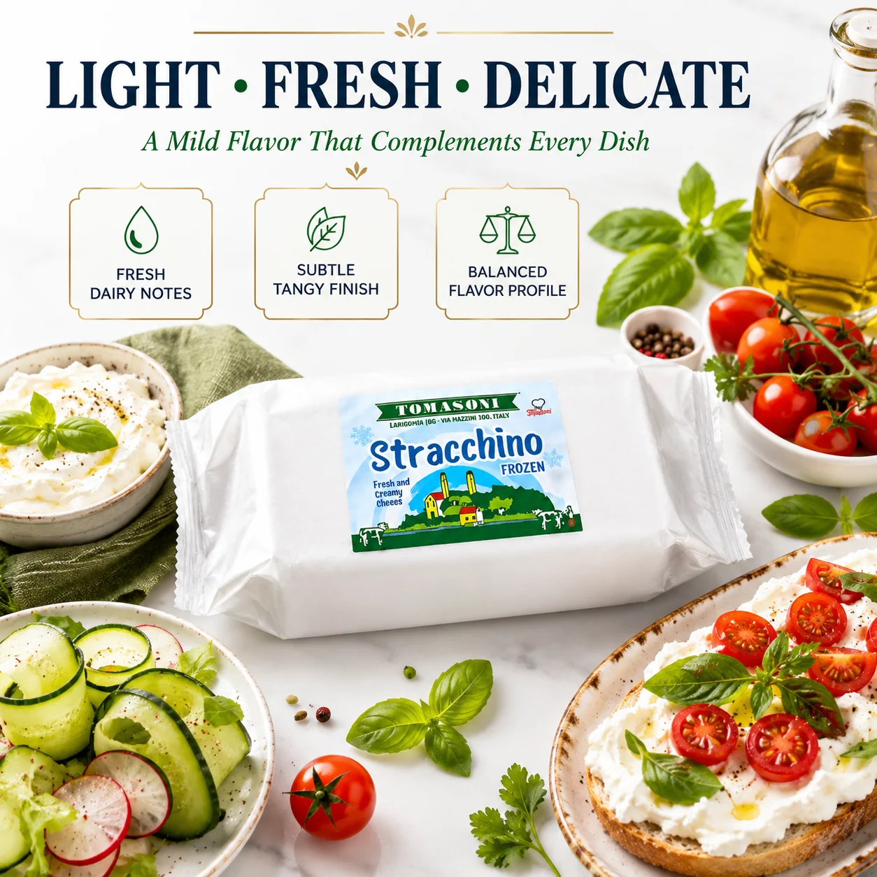 Stracchino Cheese 2.2lb (1kg) - Tomasoni - Image 7