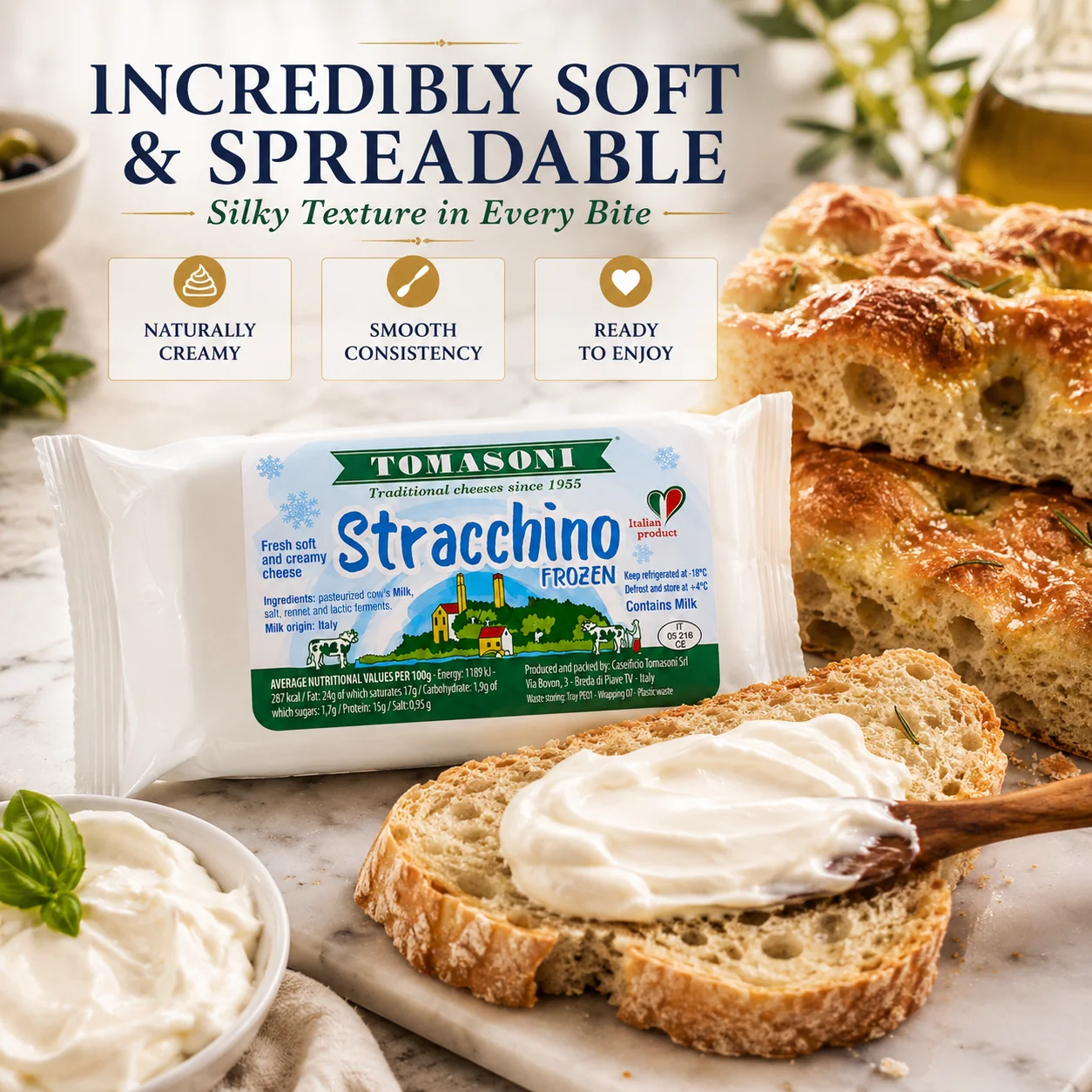 Stracchino Cheese 7.05oz (200g) - Tomasoni - Image 3